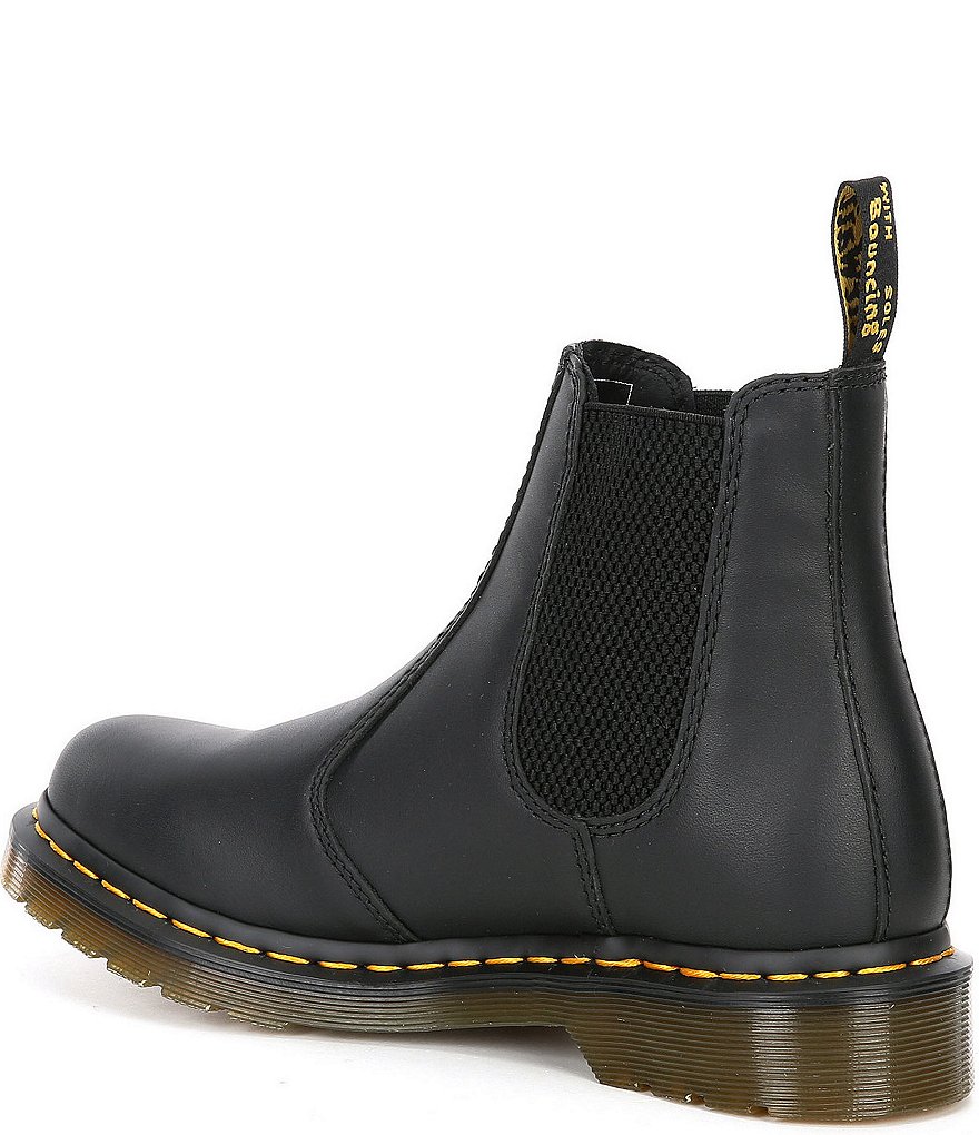 Dr. Martens Women's 2976 Nappa Leather Block Heel Lug Sole Chelsea Booties