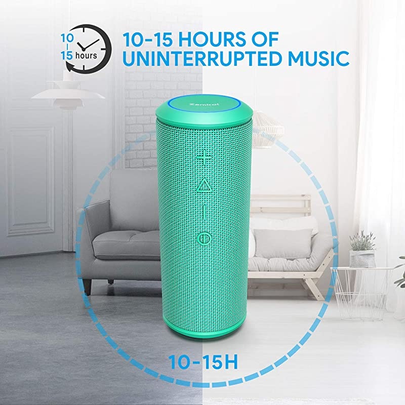 Bluetooth Speakers Bluetooth Speakers Portable WirelessV42 with Powerful 24W with 360&deg; Bass Sound TWS 15H Playtime IPX6 Waterproof Suitable for Travel Home and Outdoors