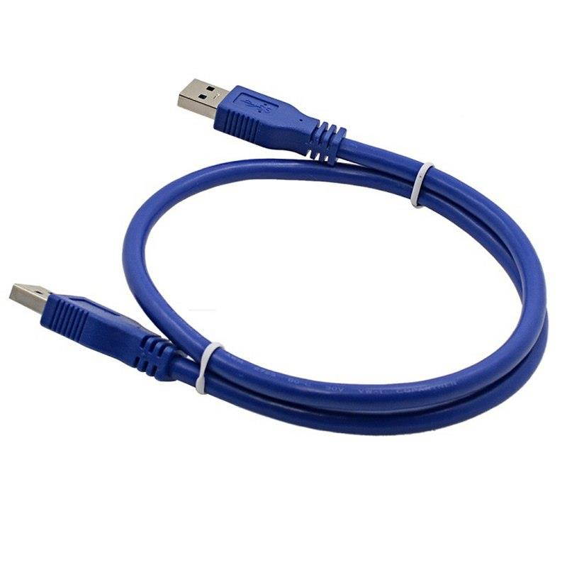 High Speed Blue USB 3.0 A type Male to Male USB Extension Cable AM TO AM  4.8Gbps Support USB 2.0 0.3M 0.6M 1M 1.5M-5M