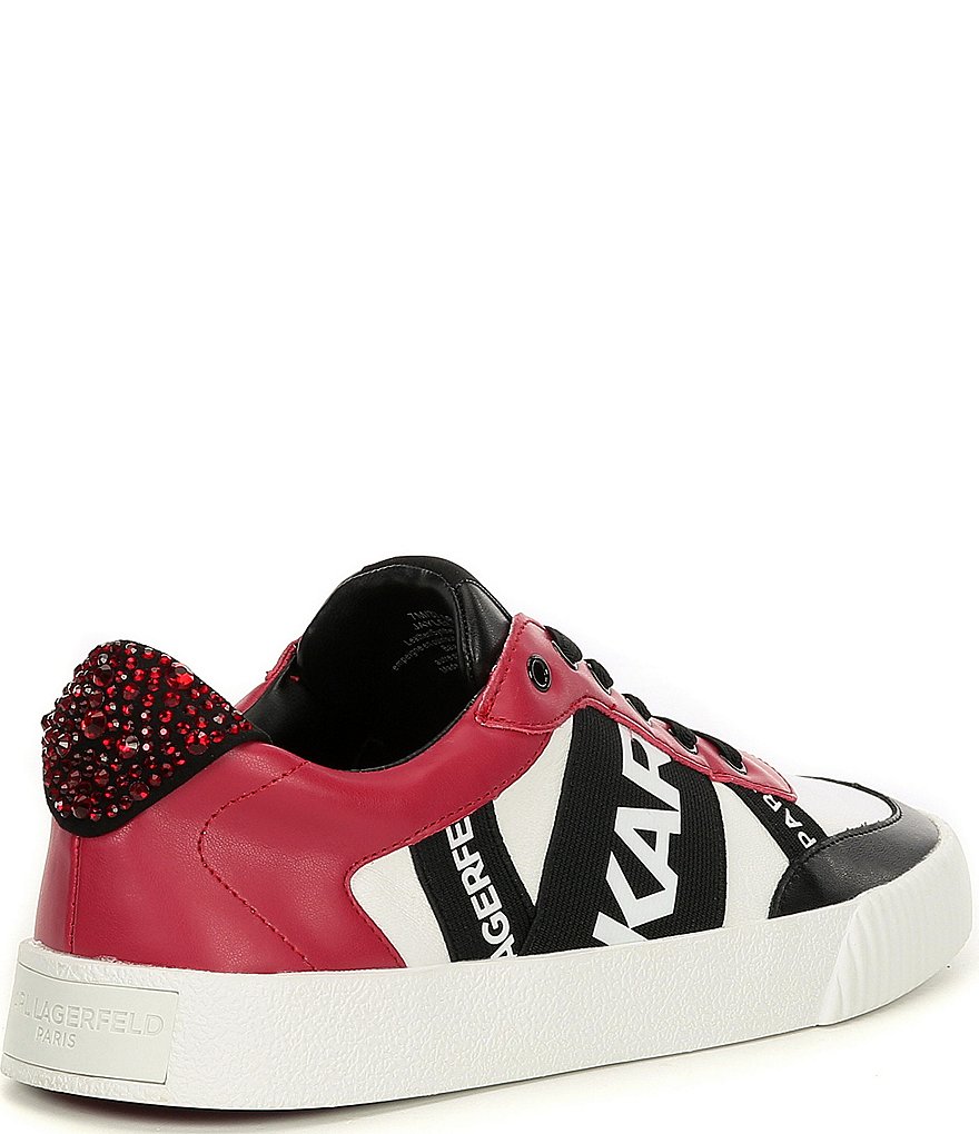 KARL LAGERFELD PARIS Jaylee Logo Printed Lace-Up Sneakers