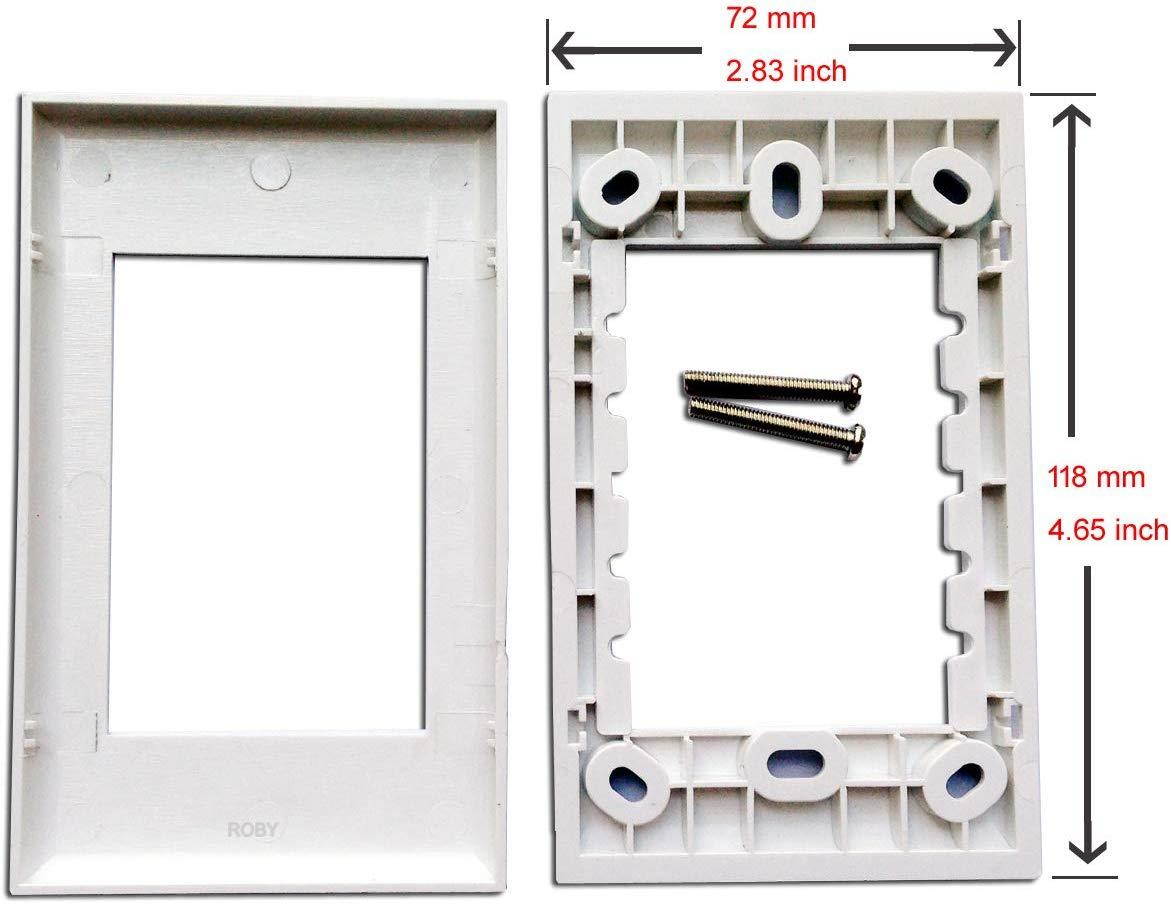 Wall Faceplate with 3 HDMI Ports,HDMI Keystone Module White Wall Mount Plate Panel Type#118