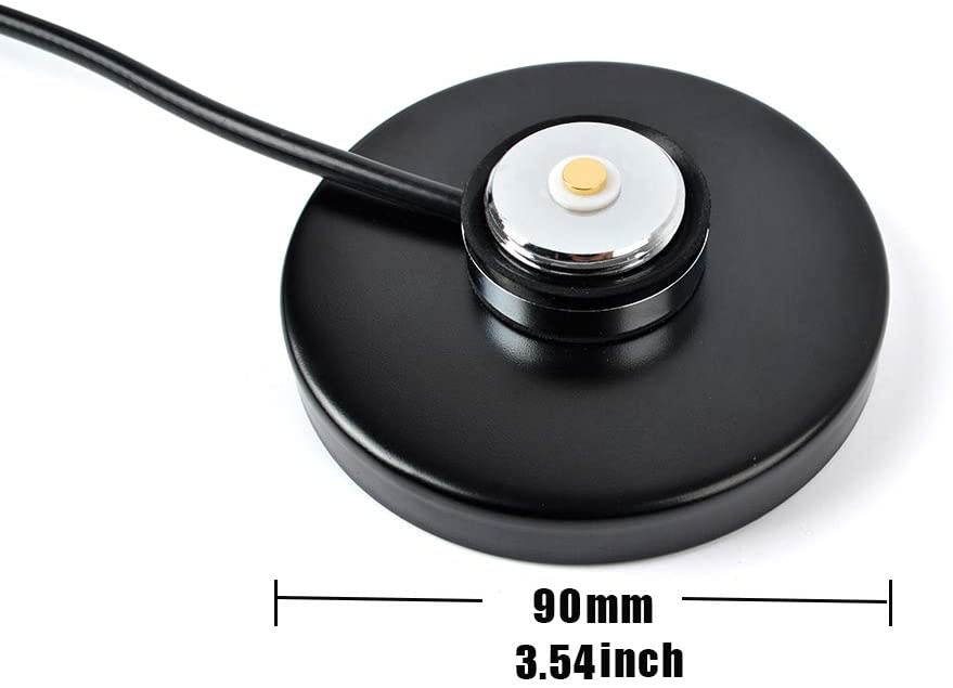 HYS Universal NMO Magnetic Base Mount Mobile Antenna NMO to BNC Male Connector W/5M(16.4ft) RG-58 Coaxial Cable for BNC HF/VHF/UHF 27Mhz Portable CB Transceiver Radios