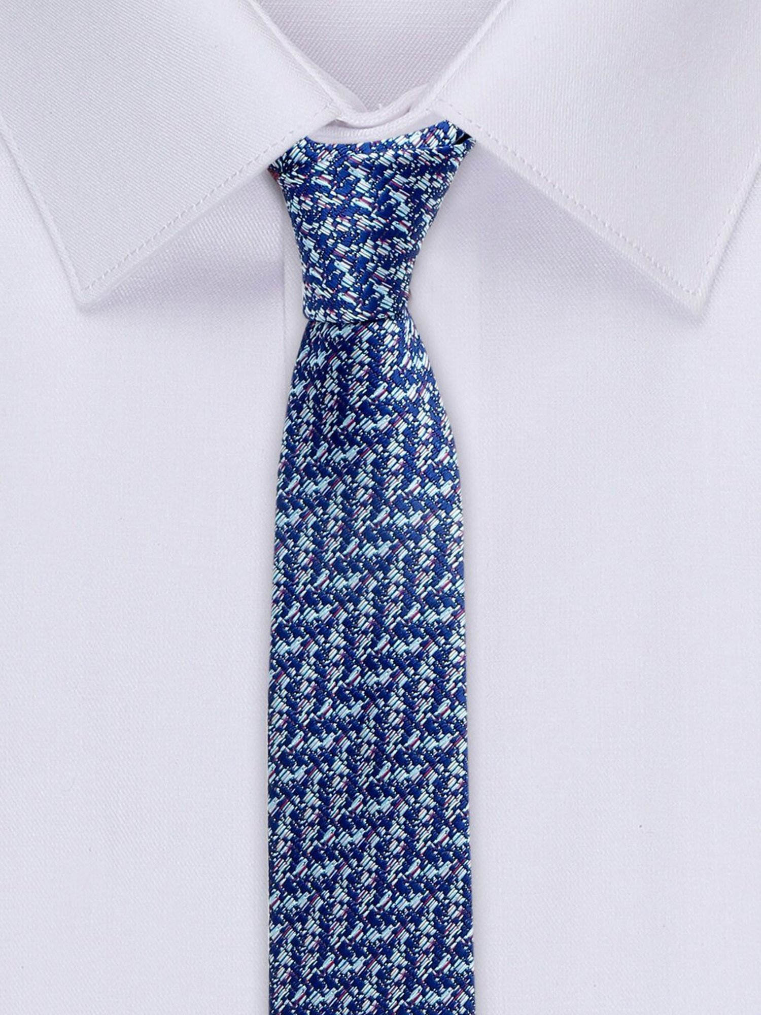 Louis Stitch Blue Embroidered Necktie Gift Set - Set of 5