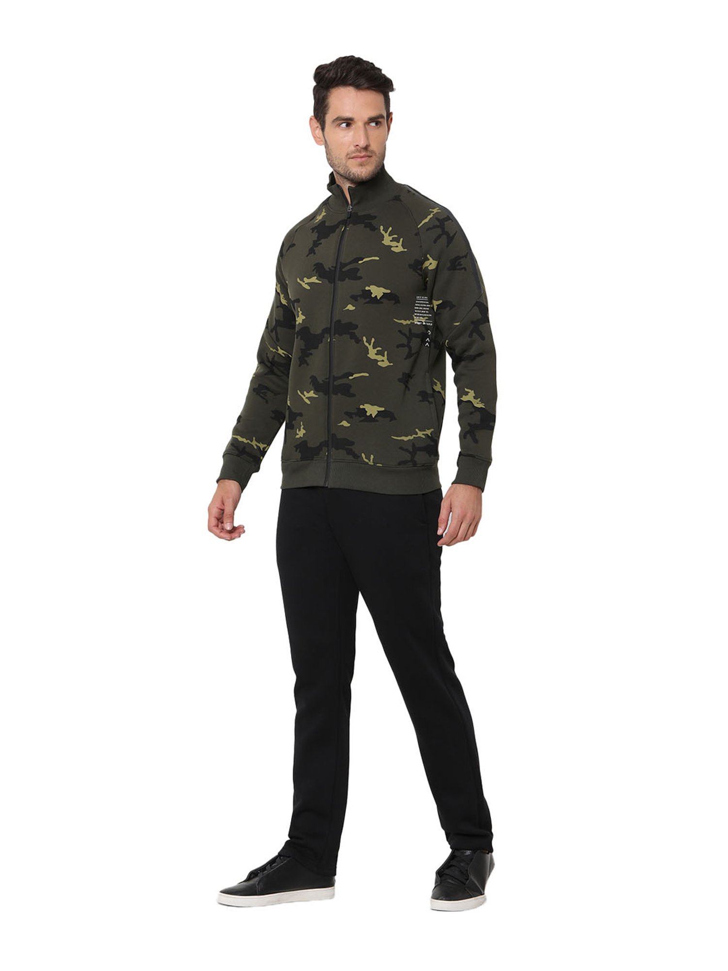 Sweet Dreams Olive & Black Printed Tracksuit