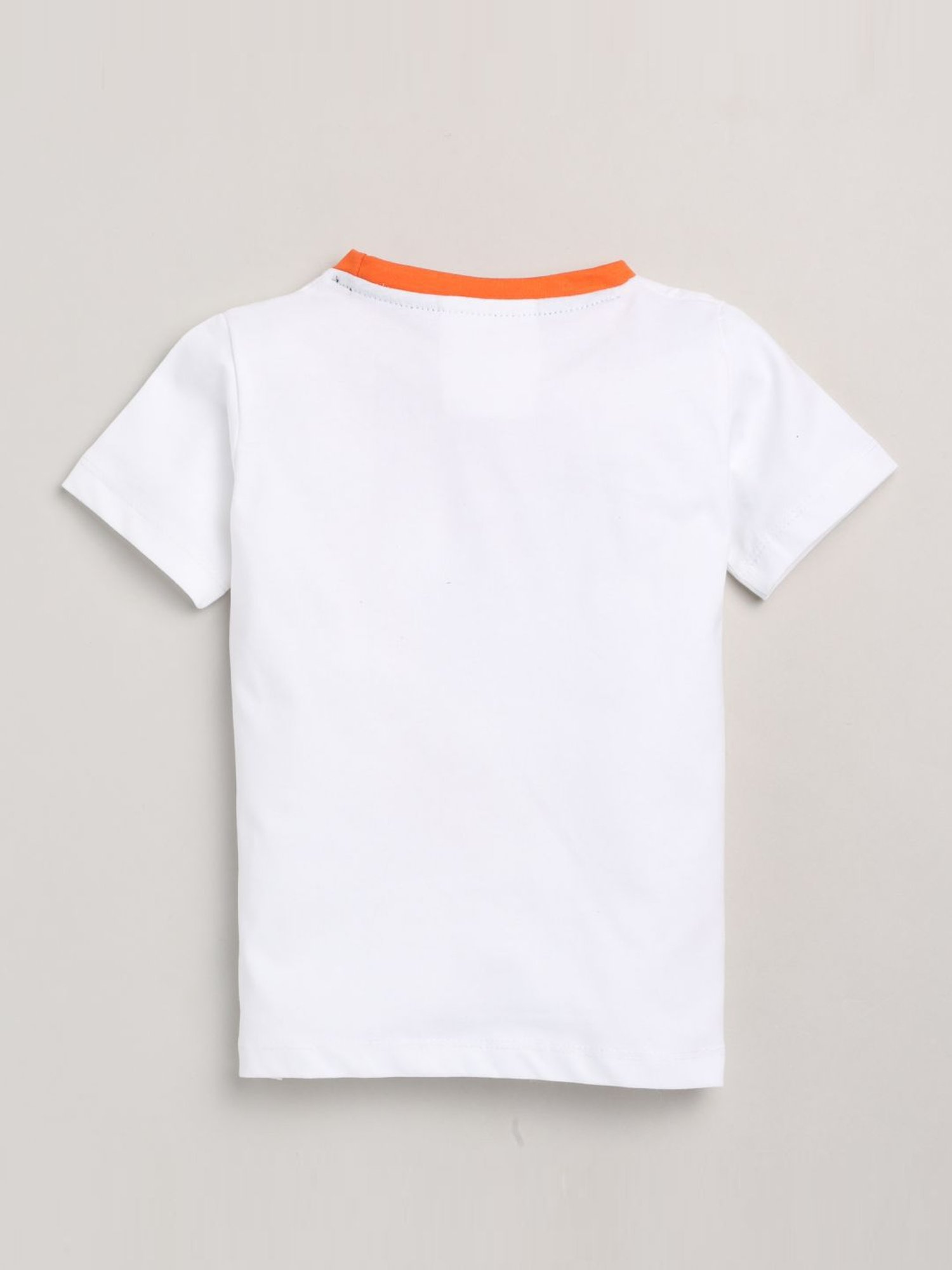 Lazy Shark Kids White Printed T-Shirt & Shorts