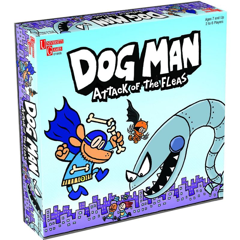 University Games Dog Man Attack of the Fleas Board Game | For 2-6 Players