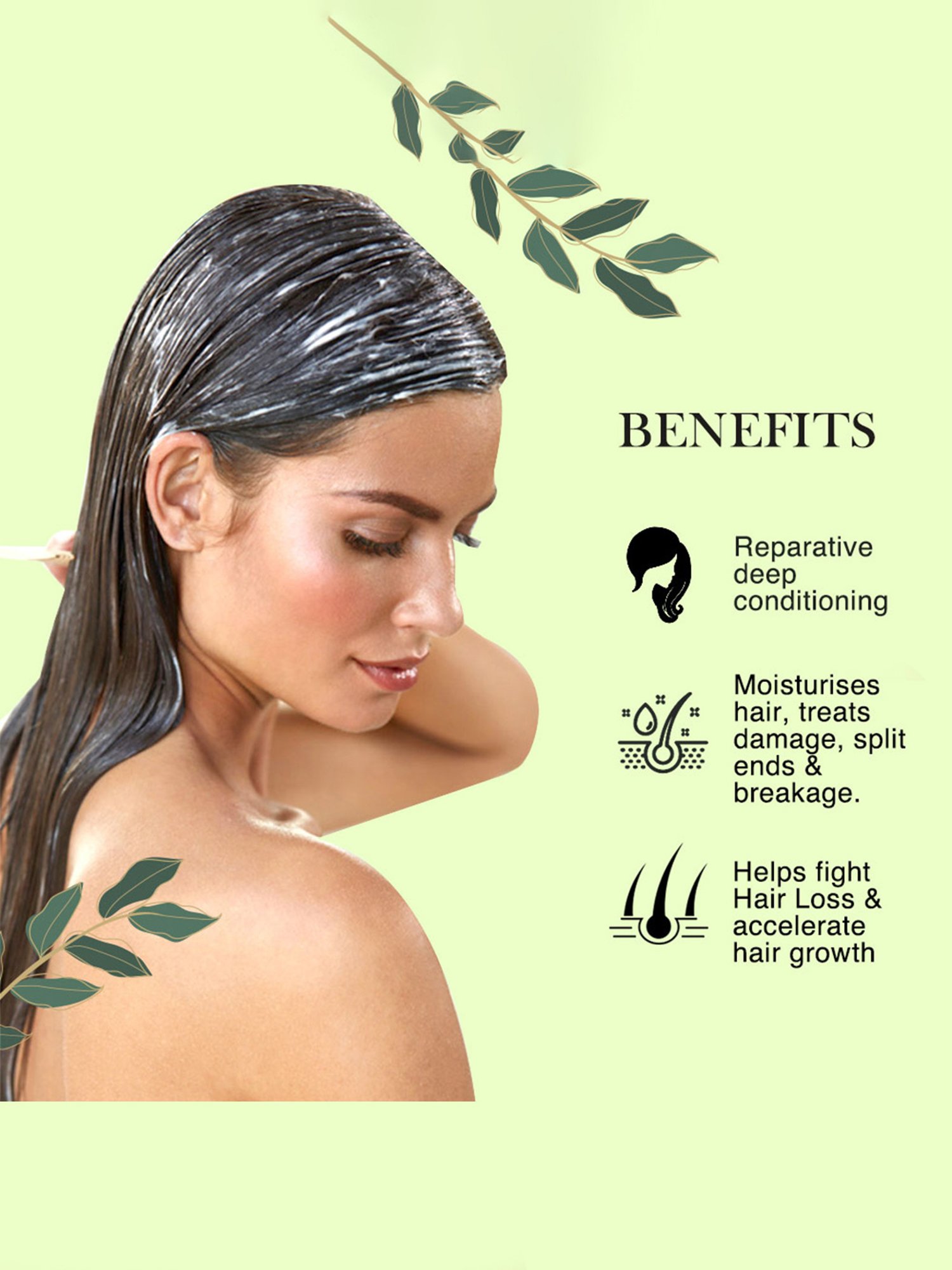 Richfeel Brahmi Intensive Repair Hair Pack - Pack of 3