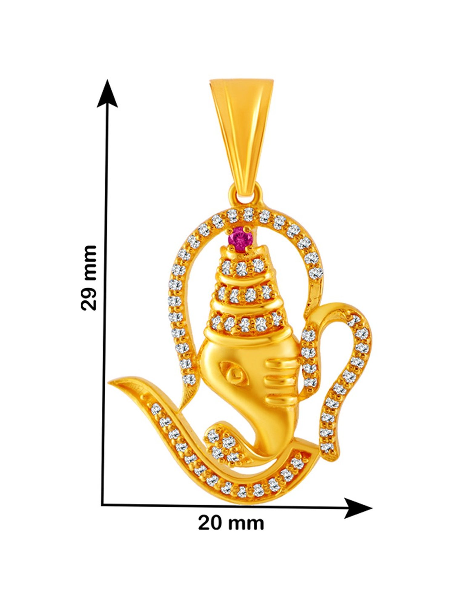 P.C. Chandra Jewellers 22 kt Gold Pendant