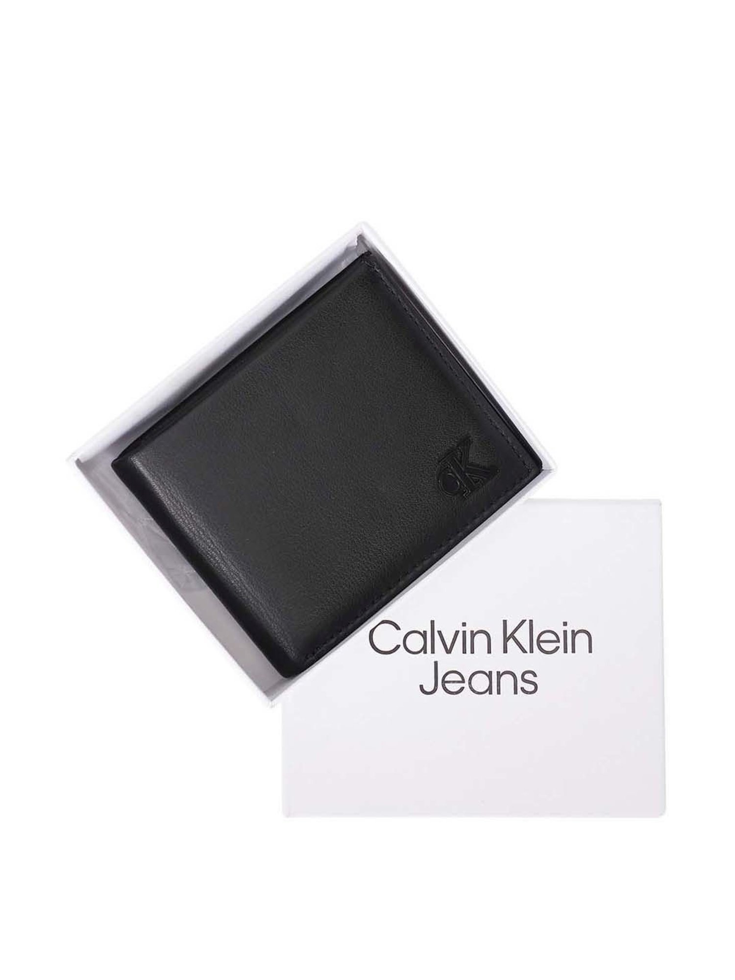 Calvin Klein Black Hardware Medium Bi-Fold Wallet