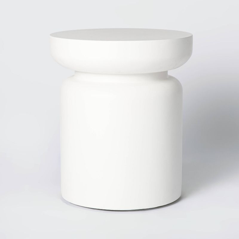 Aluminum Square Patio Side Table - Brown - Crestlive Products