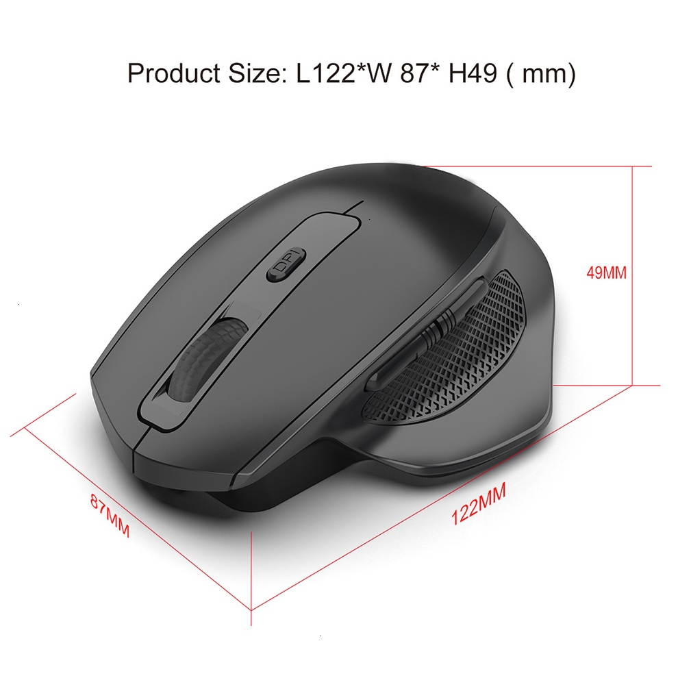 Jelly Comb Rechargeable 2.4G Wireless Gaming Mouse Ergonomic Design 6 Buttons Silent Mouse for Laptop Notebook Desktop Mice