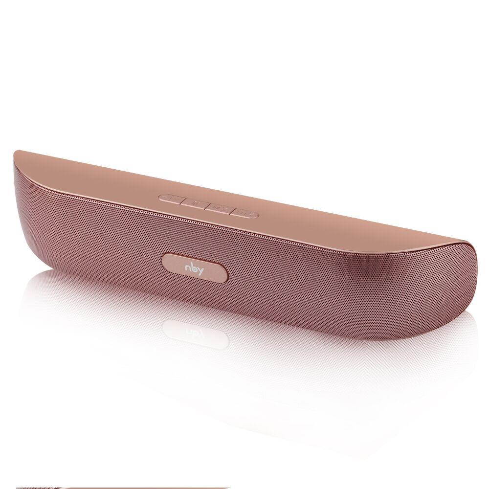 Bluetooth Speaker Mini Wireless Portable Speakers Stereo Music Loudspeakers-Rose  Red