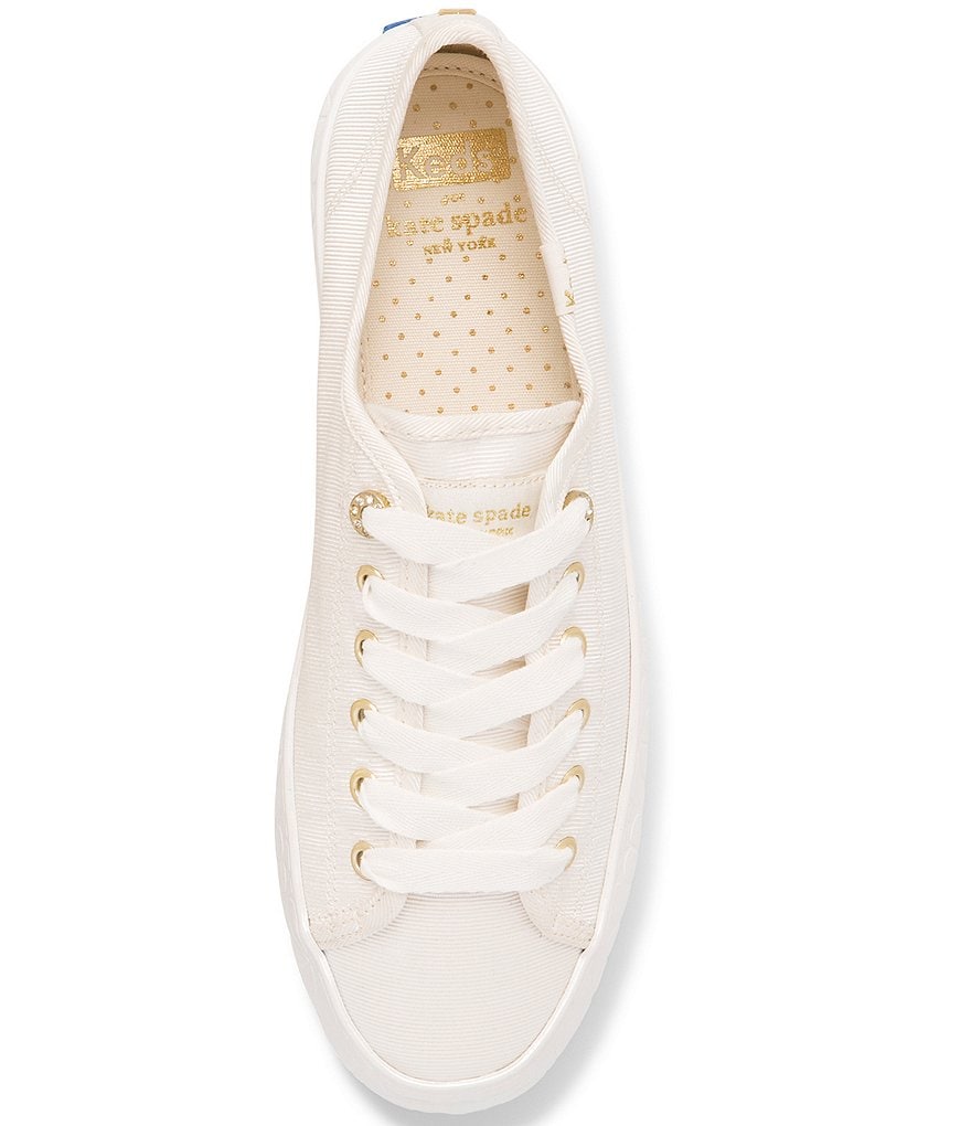 Keds x kate spade new york Triple Up Faille Logo Platform Sneakers