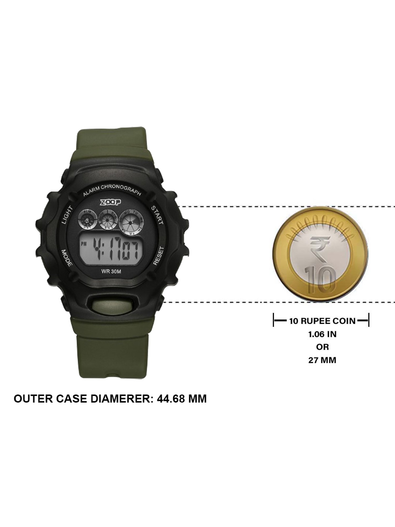 Zoop 26035PP06W Pop Colour Collection Digital Watch For Men