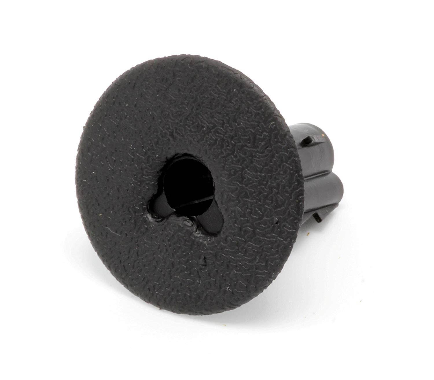 Black Single Feed Through Bushing For Coax Coaxial Cable RG6 | 10 Pack