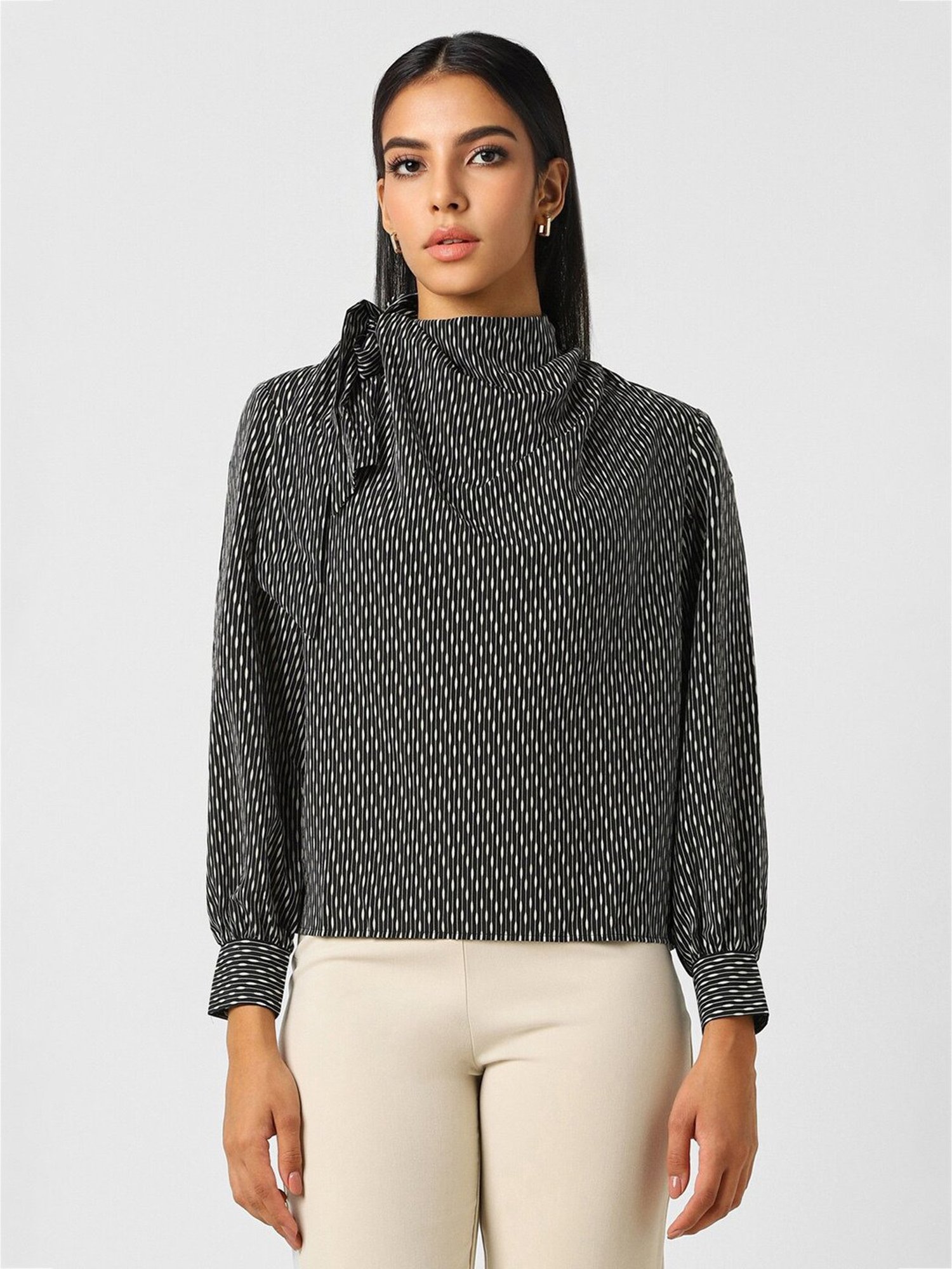 Van Heusen Black Printed Top