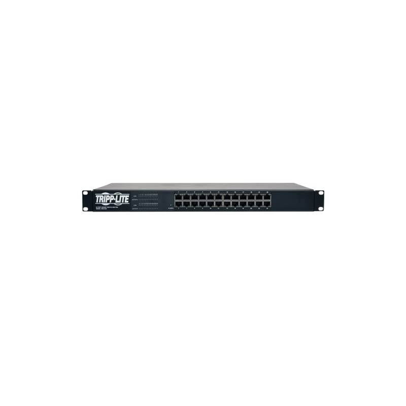 24 Port Gigabit Ethernet Switch with 12 Outlet PDU 1U (NSU-G24)