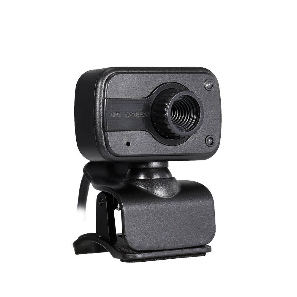 Professional Web Camera Manual Focus Webcam Desktop Laptop Camera Drive-free Web Camera with Mic with LED Fill Light Lamp