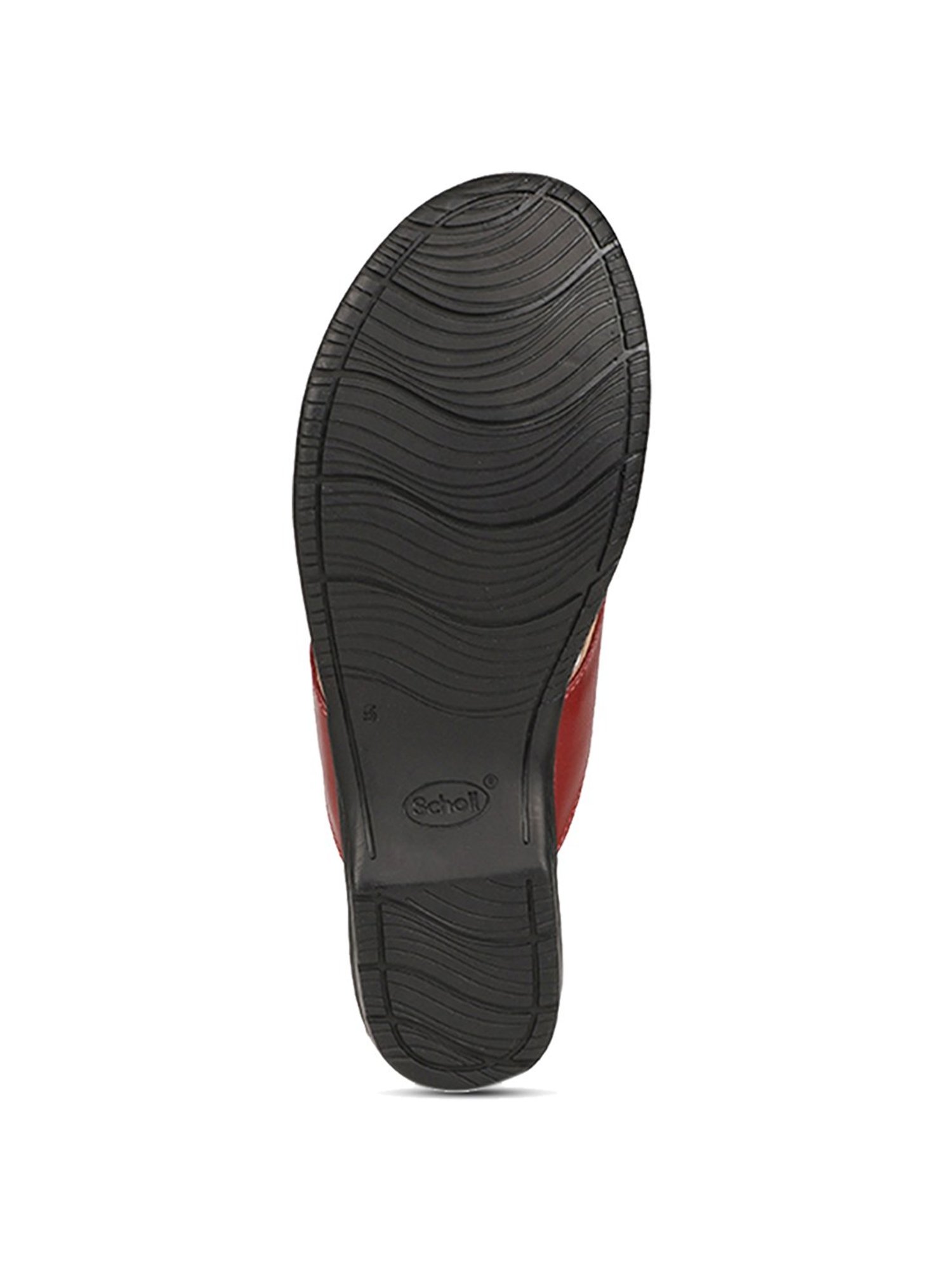 Scholl by Bata Women's Maroon Thong Sandals