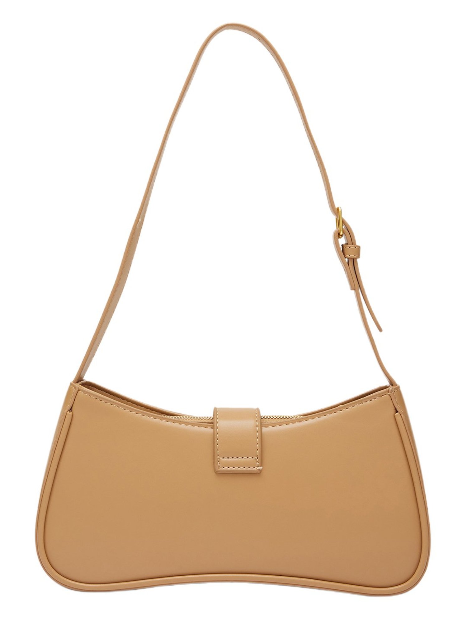 Globus Women Khaki Solid Vegan Leather Handheld Bag