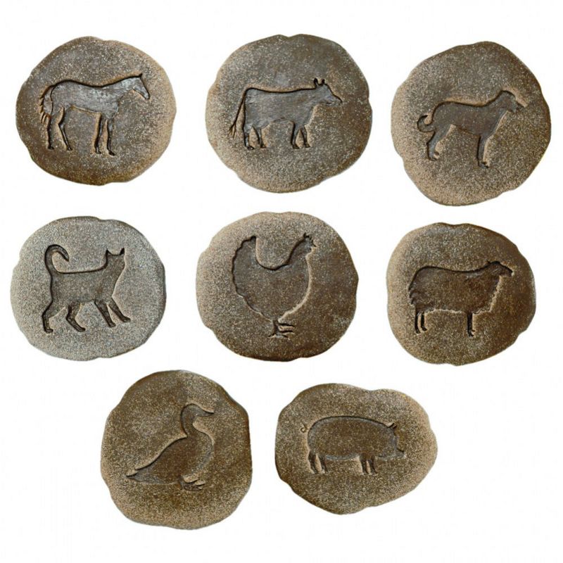 Yellow Door Farmyard Footprints  - Set of 8