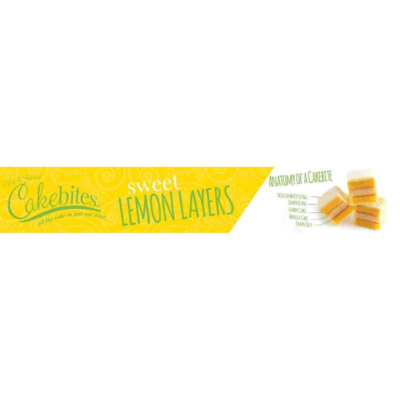 Cakebites Sweet Lemon Layers - 8oz/4ct