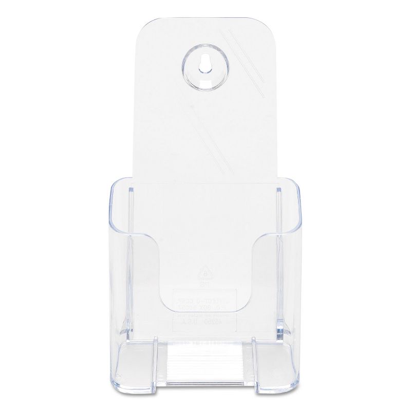 Deflecto DocuHolder for Countertop or Wall Mount Use 4 1/4w x 3 1/4d x 7 3/4h Clear 77501