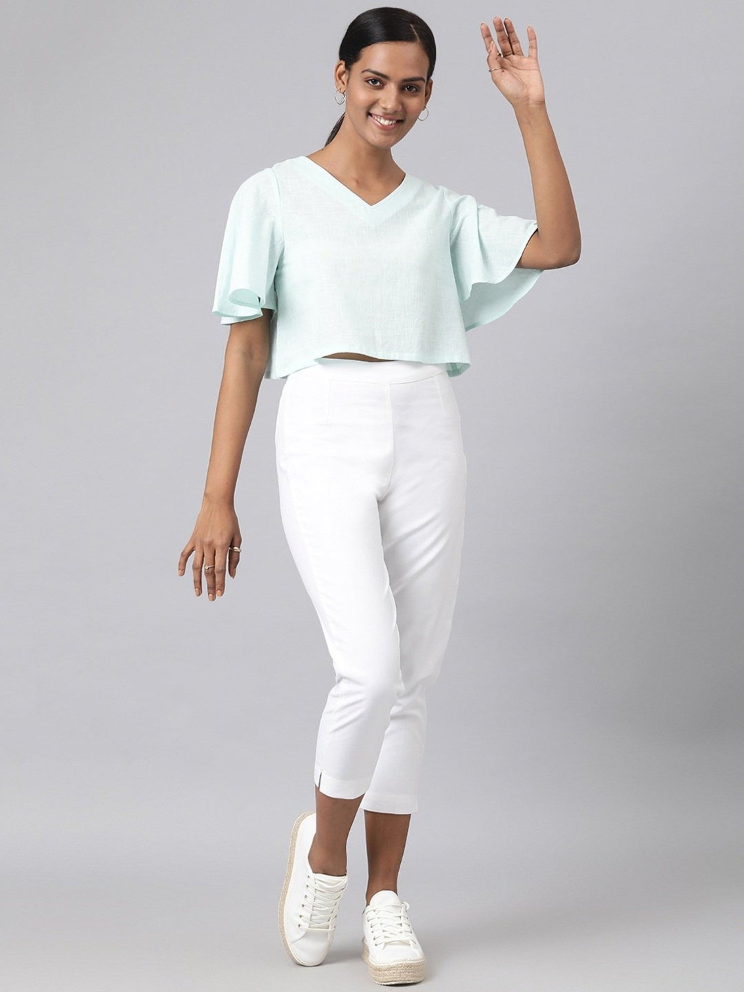 Fabindia Blue Cotton Top