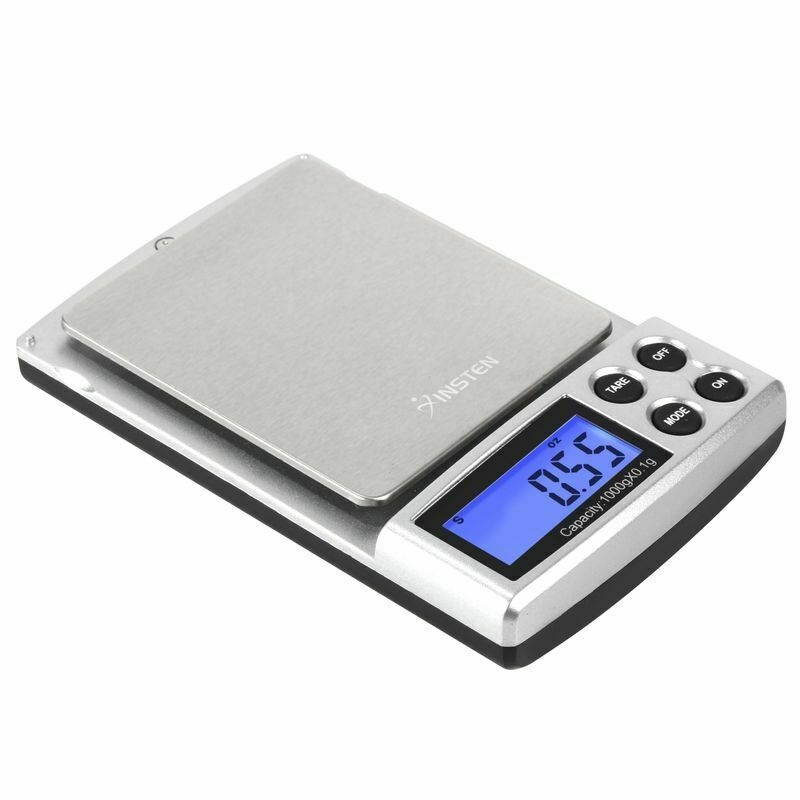 Digital Scale 1000g x 0.1g Jewelry Gold Silver Coin Grain Gram Pocket Size Herb