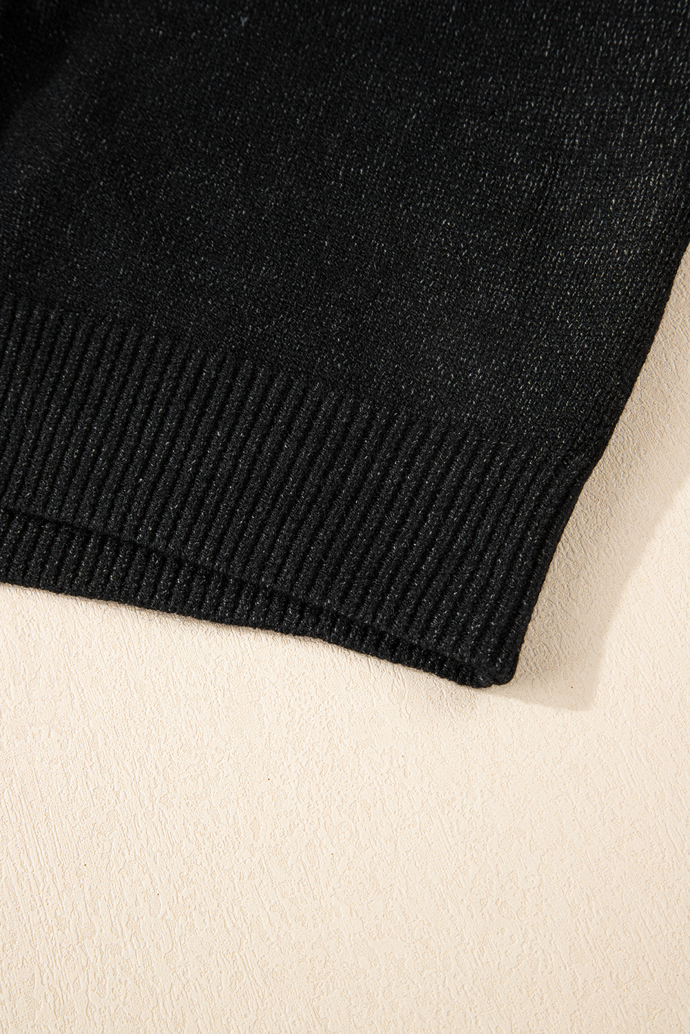 Black Plaid Casual Contrast Trim Knit Cardigan