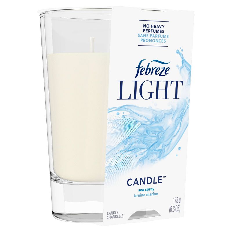 Febreze Light Odor-Eliminating Air Freshener Candle - Sea Spray - 1ct