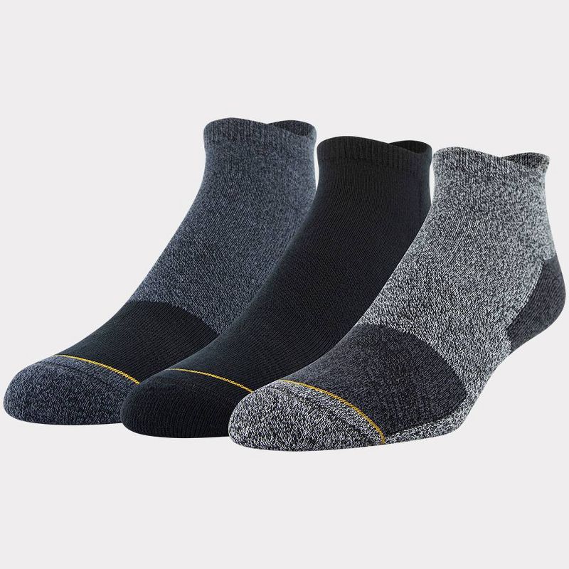 Signature Gold by GOLDTOE Men's 3pk Colorblock Tab Casual Socks - 6-12.5