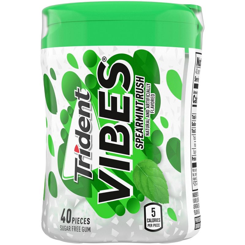 Trident Vibes Spearmint Rush Chewing Gum - 40ct