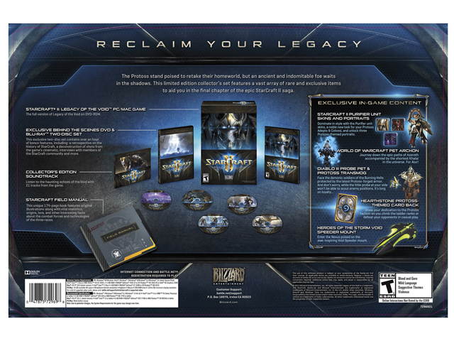Starcraft II: Legacy of the Void Collector's Edition - PC