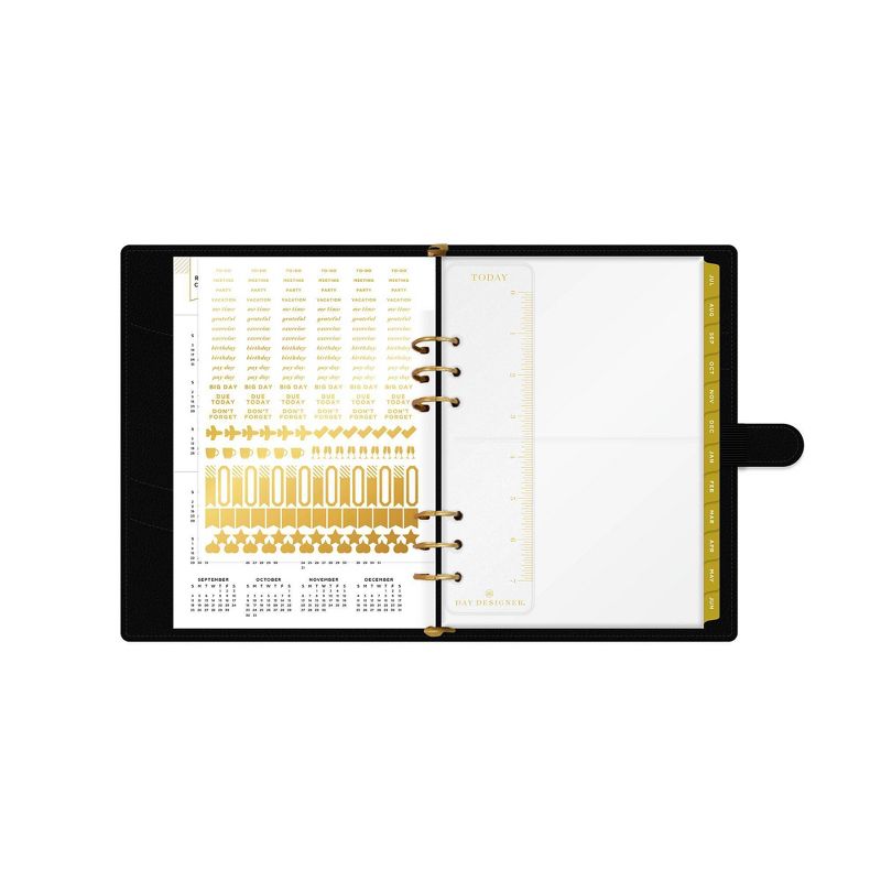 2021-22 Academic Planner 5" x 8" 6 Ring Weekly/Monthly Black - Day Designer