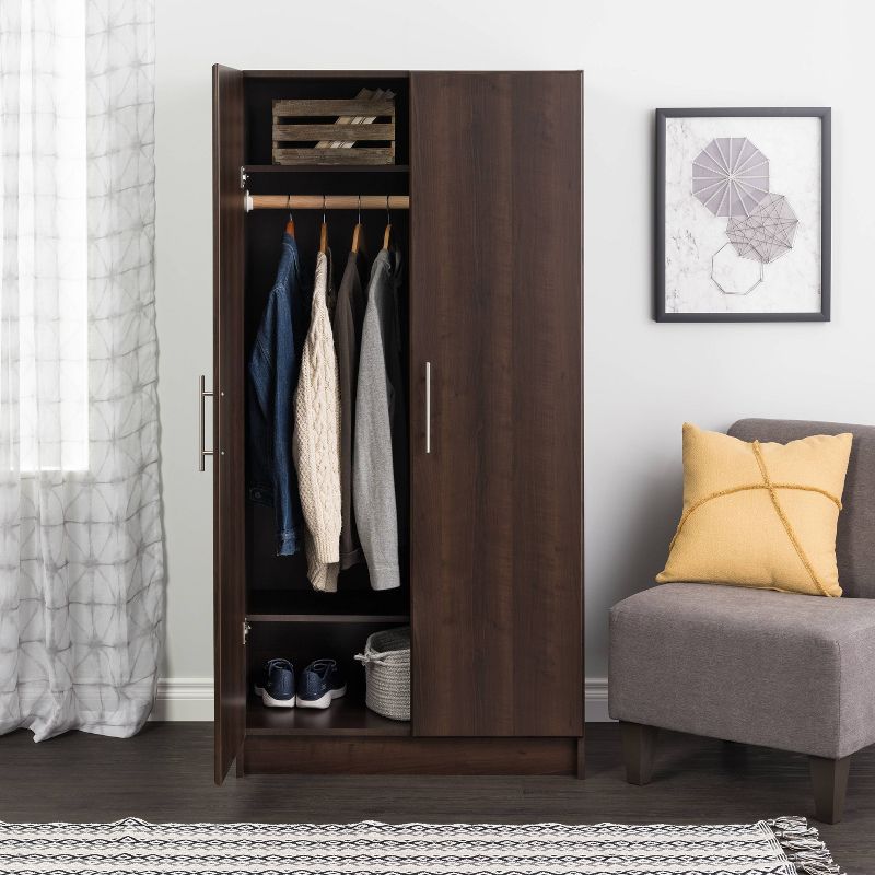32" Elite Wardrobe Cabinet Espresso - Prepac