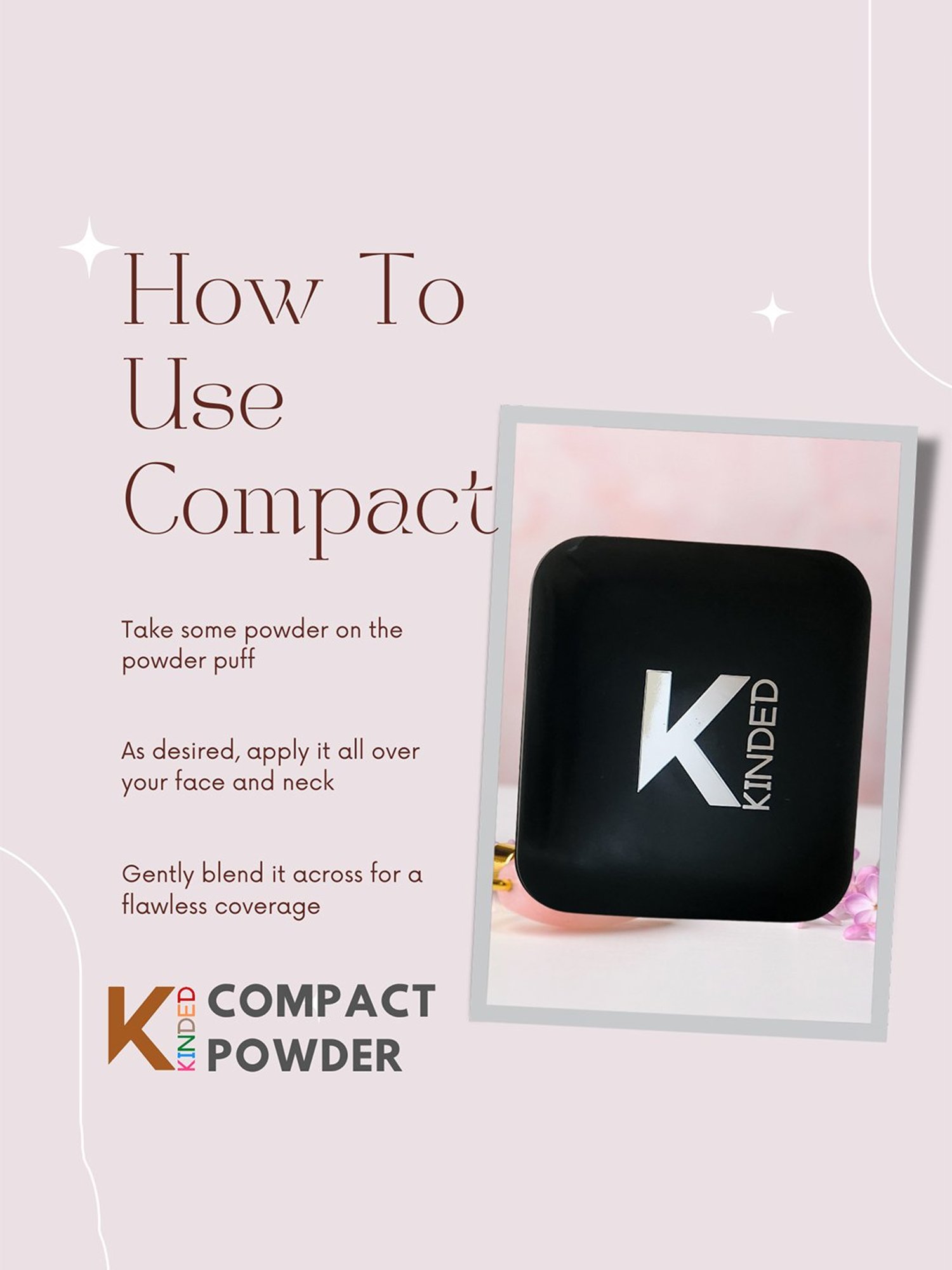 KINDED Compact Powder 03 Warm Beige - 9 gm