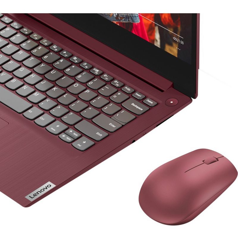Lenovo 530 Wireless Mouse (Cherry Red) - Optical - Wireless - Radio Frequency - 2.40 GHz - Cherry Red - USB Type A - 1200 dpi - Scroll Wheel