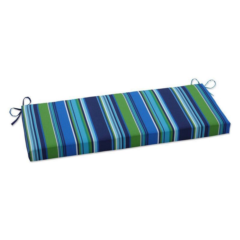 Outdoor/Indoor Bench Cushion Upbeat Disco Blue - Pillow Perfect