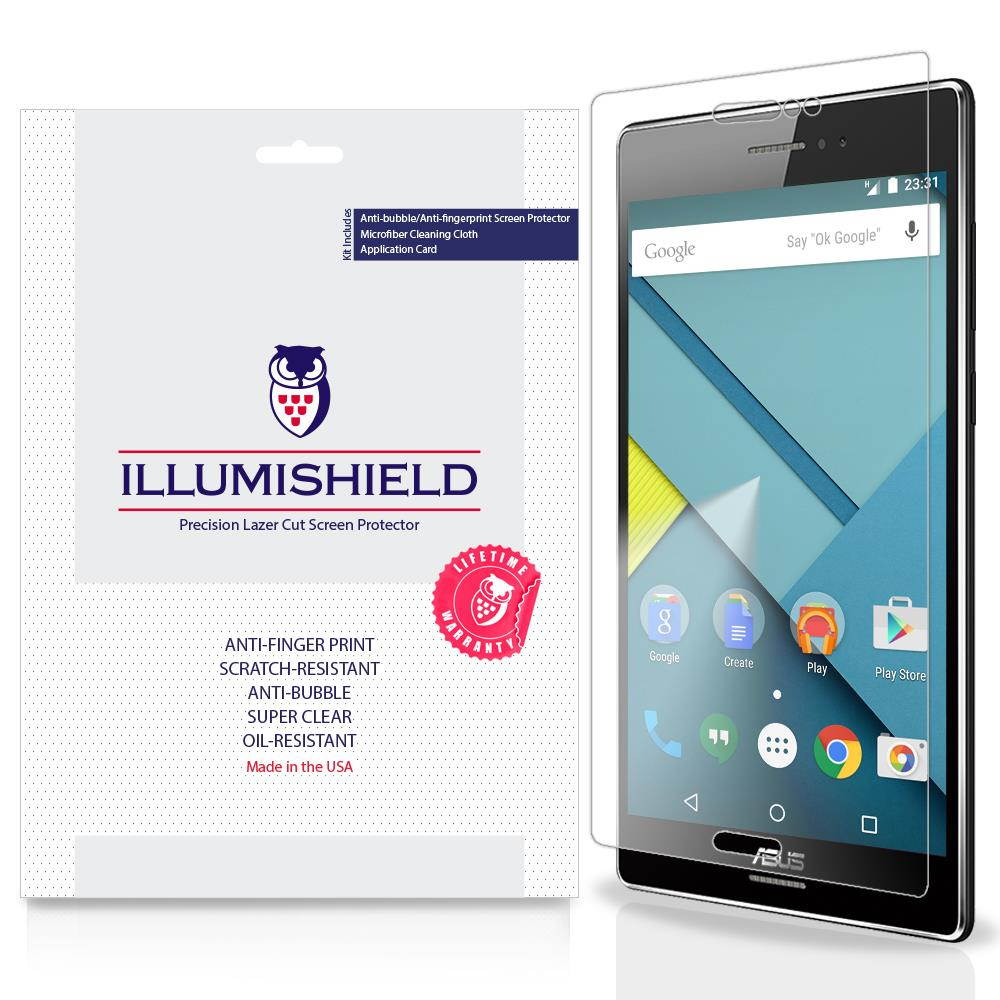 Asus ZenPad S 8.0 Screen Protector [2-Pack], iLLumiShield - Japanese Ultra Clear HD Film with Anti-Bubble and Anti-Fingerprint - High Quality Shield