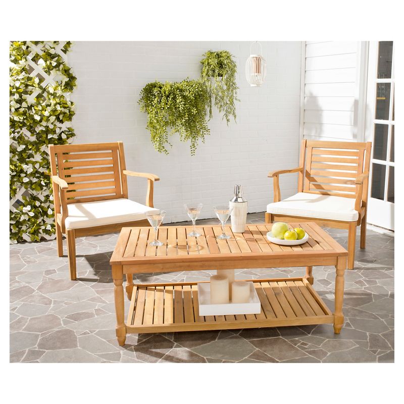 Sheldon Round Coffee Table - Black - Courtyard Casual