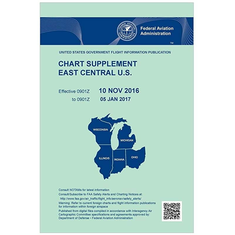 Chart Supplement East Central U.S. (Always Current Edition)