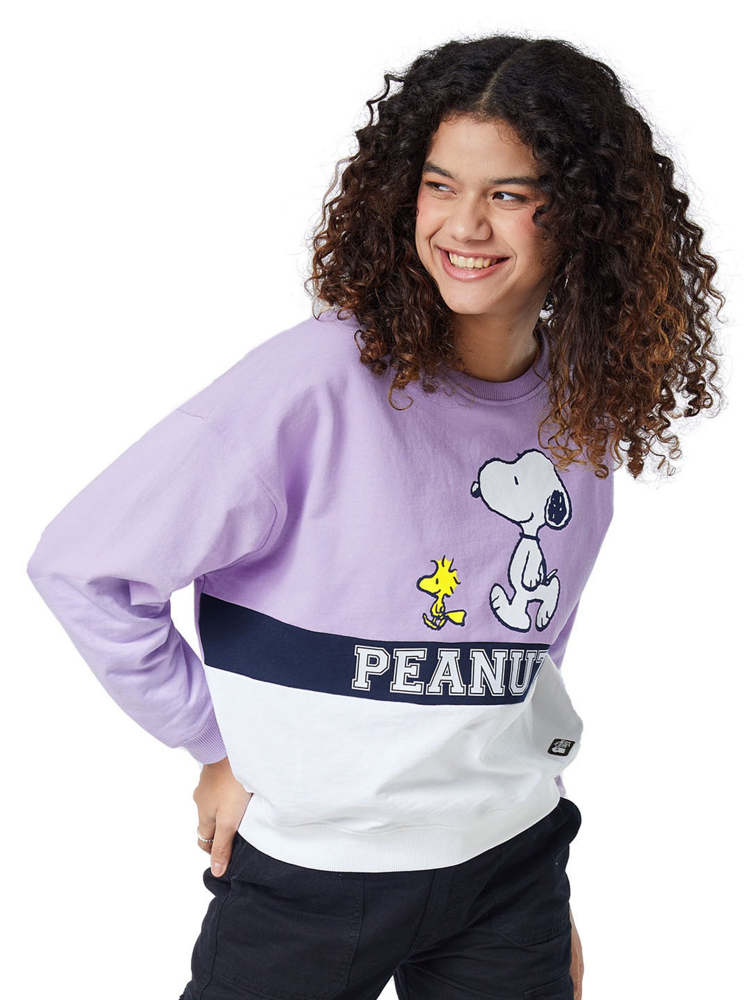 Belle Fille Yellow Patchwork Sweatshirt