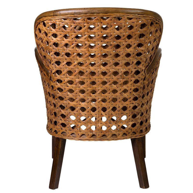 Margherita Rattan Accent Chair Brown - East at Main