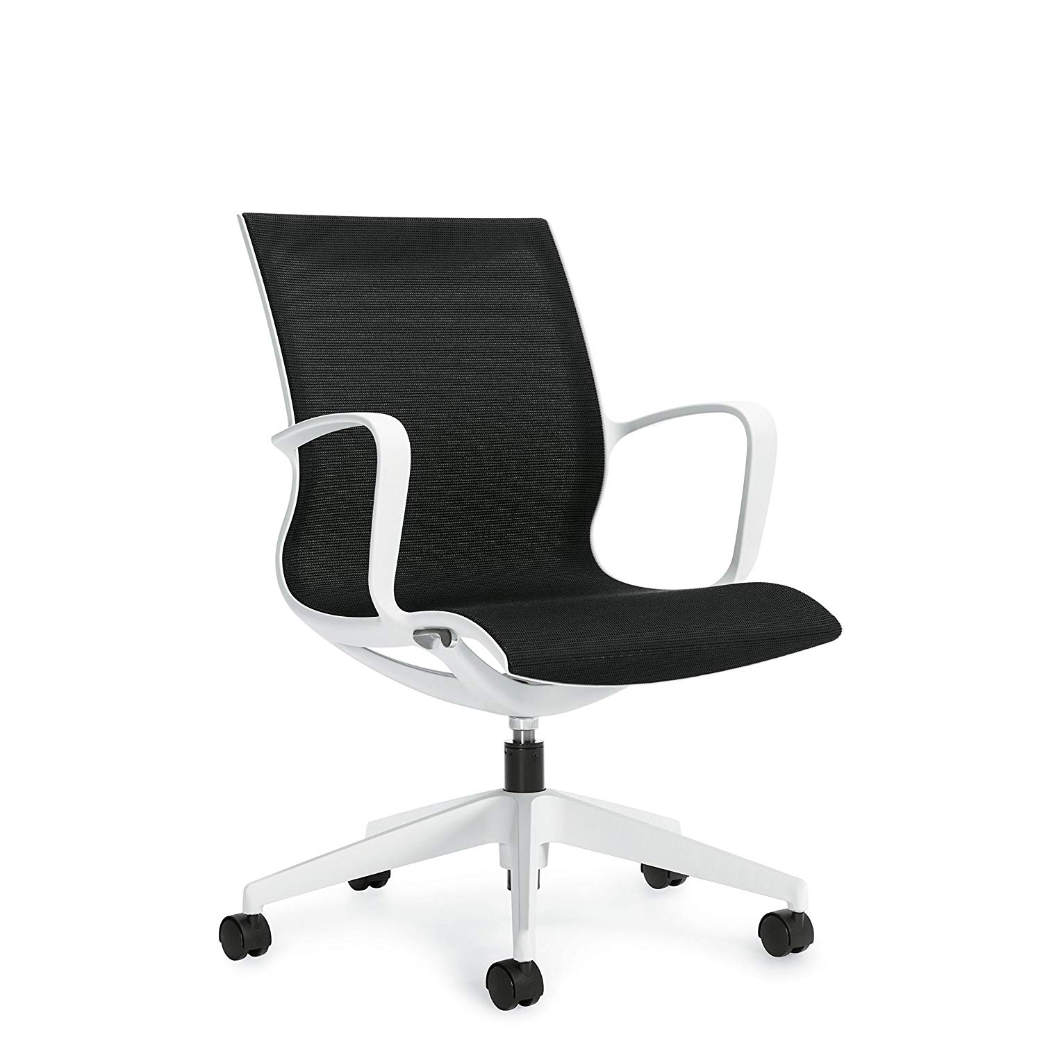 Lightweight Ergonomic Comfortable Work Tilter Chair with Armrests (G8457) Task Chair for Office, Home, Computer Desk, Workstation, Conference Room Ergonomic with Medium Back Lumbar Support