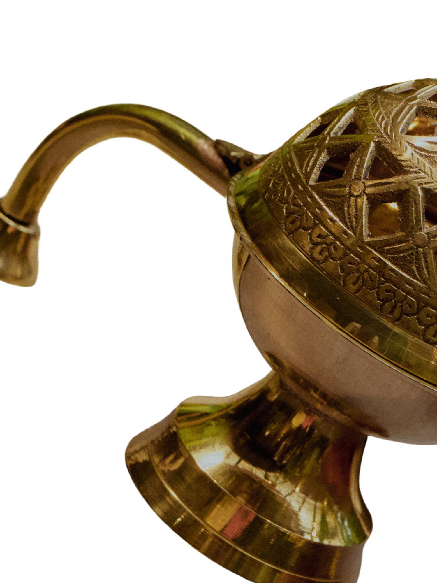 Tayhaa Brown Resin Fiery Tiger Head Showpiece