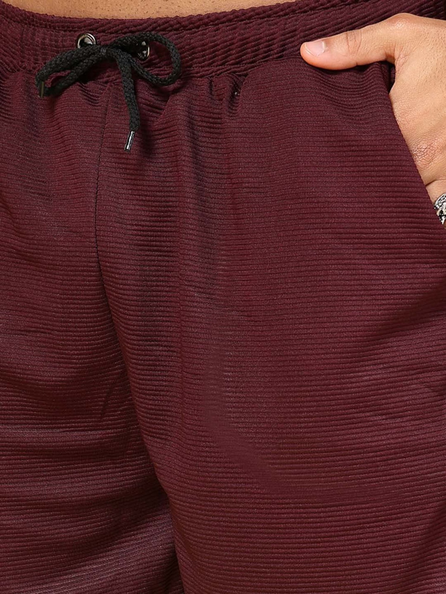 Rigo Wine Loose Fit T-Shirt & Shorts Set