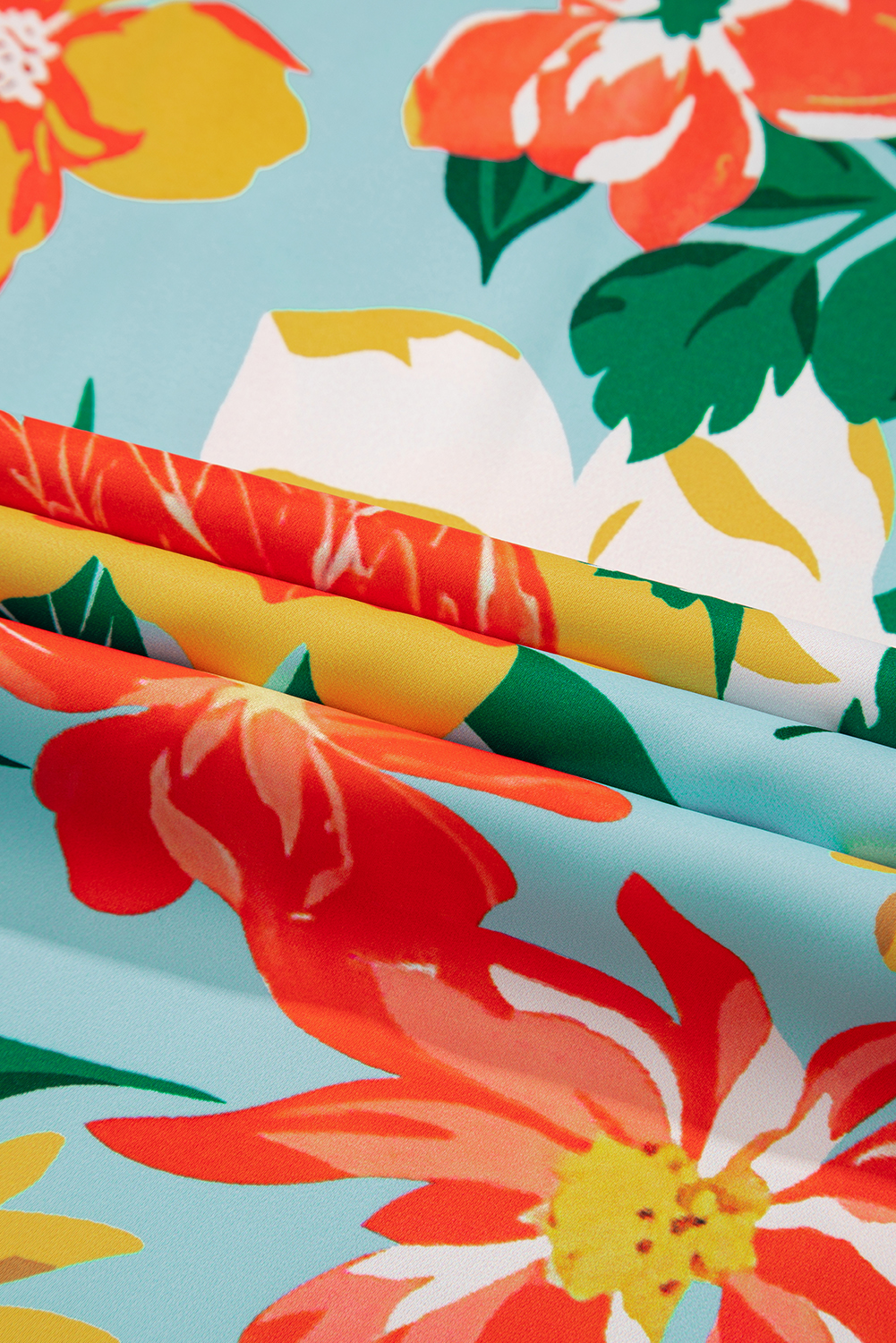 Rose Leopard Print V Neck Plus Size Tee