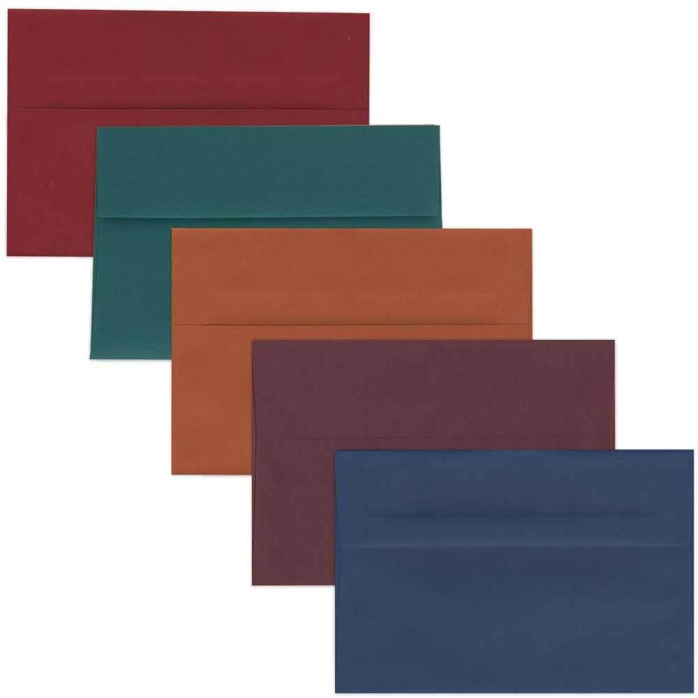 JAM PAPER A8 Premium Invitation Envelopes - 5 1/2 x 8 1/8 - Assorted Colors - 125/Pack