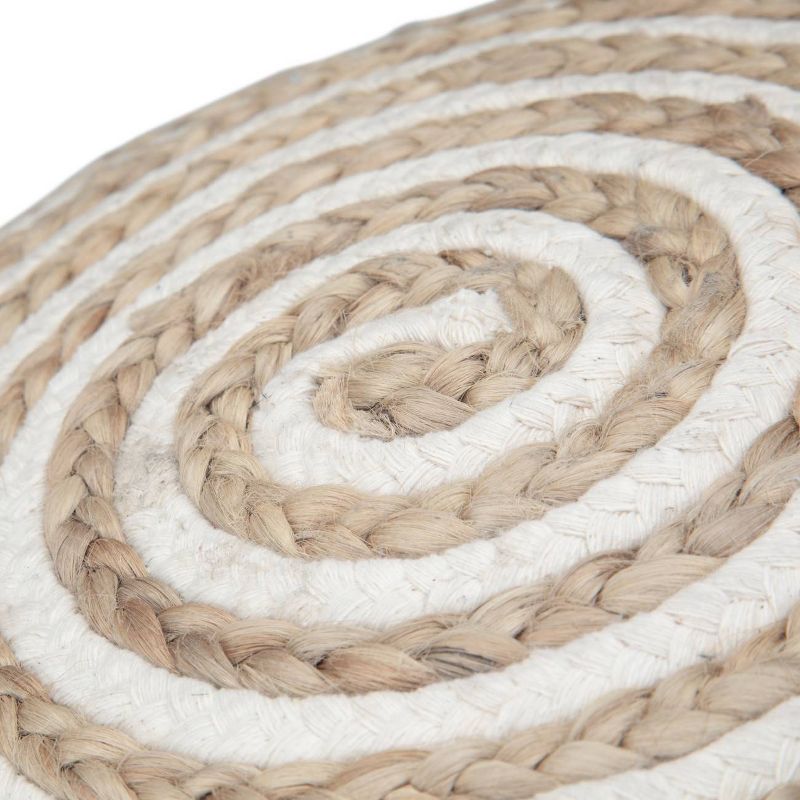 Deni Round Pouf Natural Jute - WyndenHall